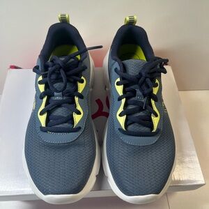 Ryka Women’s Navy and Blue/Gray and Pale Yellow Sneakers size 7W NWB
